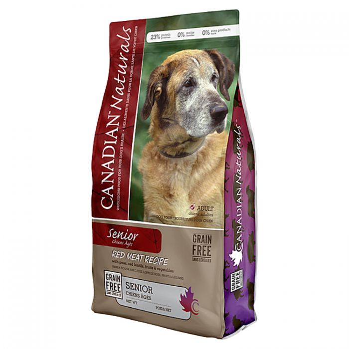 Canadian Naturals Red Meat Senior Dog Food 24 lb